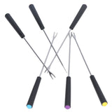 6 Pcs Fondue Forks Stainless Steel Corrosion Resistant Long Forks for Cake Chocolate Fruits Cheese Fondue