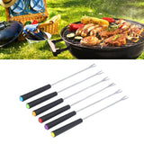 6 Pcs Fondue Forks Stainless Steel Corrosion Resistant Long Forks for Cake Chocolate Fruits Cheese Fondue