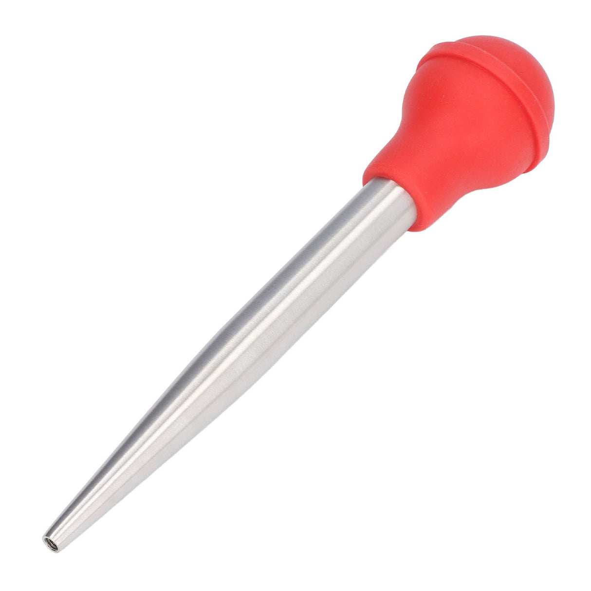 Turkey Injector Stainless Steel Thickened Silicone Design Cooking Seasoning Pump with Cleaning Sweep Red