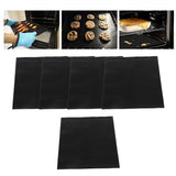 5Pcs Oven Mat Fiberglass Excellent Heat Resistance Dishwasher Safe 40x50cm Oven Liner Mats Kitchen Baking Mat
