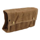 Spice Bottle Bag Wet Wax Canvas Portable Seasoning Storage Bag with 9 Glass Seasoning Bottle for Outdoor Camping Khaki - Extra Image