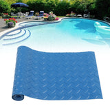 Swimming Pool Protective Ladder Mat Non Slip Replacement Ladder Rubber Pad Blue for Pools Herringbone - Extra Image
