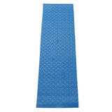 Swimming Pool Protective Ladder Mat Non Slip Replacement Ladder Rubber Pad Blue for Pools Wavy Pattern - Rear View