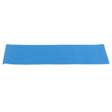 Swimming Pool Protective Ladder Mat Non Slip Replacement Ladder Rubber Pad Blue for Pools Wavy Pattern - Close-Up Angle