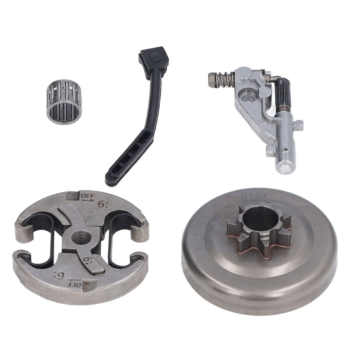 7 Teeth Clutch Drum Oil Pump Kit 17x30mm Gear Iron High Accuracy for Husqvarna 455 460 Chainsaw