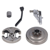 7 Teeth Clutch Drum Oil Pump Kit 17x30mm Gear Iron High Accuracy for Husqvarna 455 460 Chainsaw