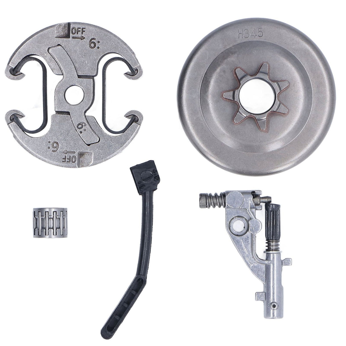 7 Teeth Clutch Drum Oil Pump Kit 17x30mm Gear Iron High Accuracy for Husqvarna 455 460 Chainsaw