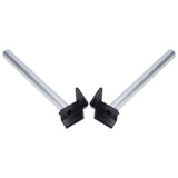 2Pcs Greenhouse Rain Gutter Drains Silver Drainage Downpipe Gutter Kit Gutter Water Butt Pipe Kit - Rear View