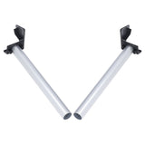 2Pcs Greenhouse Rain Gutter Drains Silver Drainage Downpipe Gutter Kit Gutter Water Butt Pipe Kit