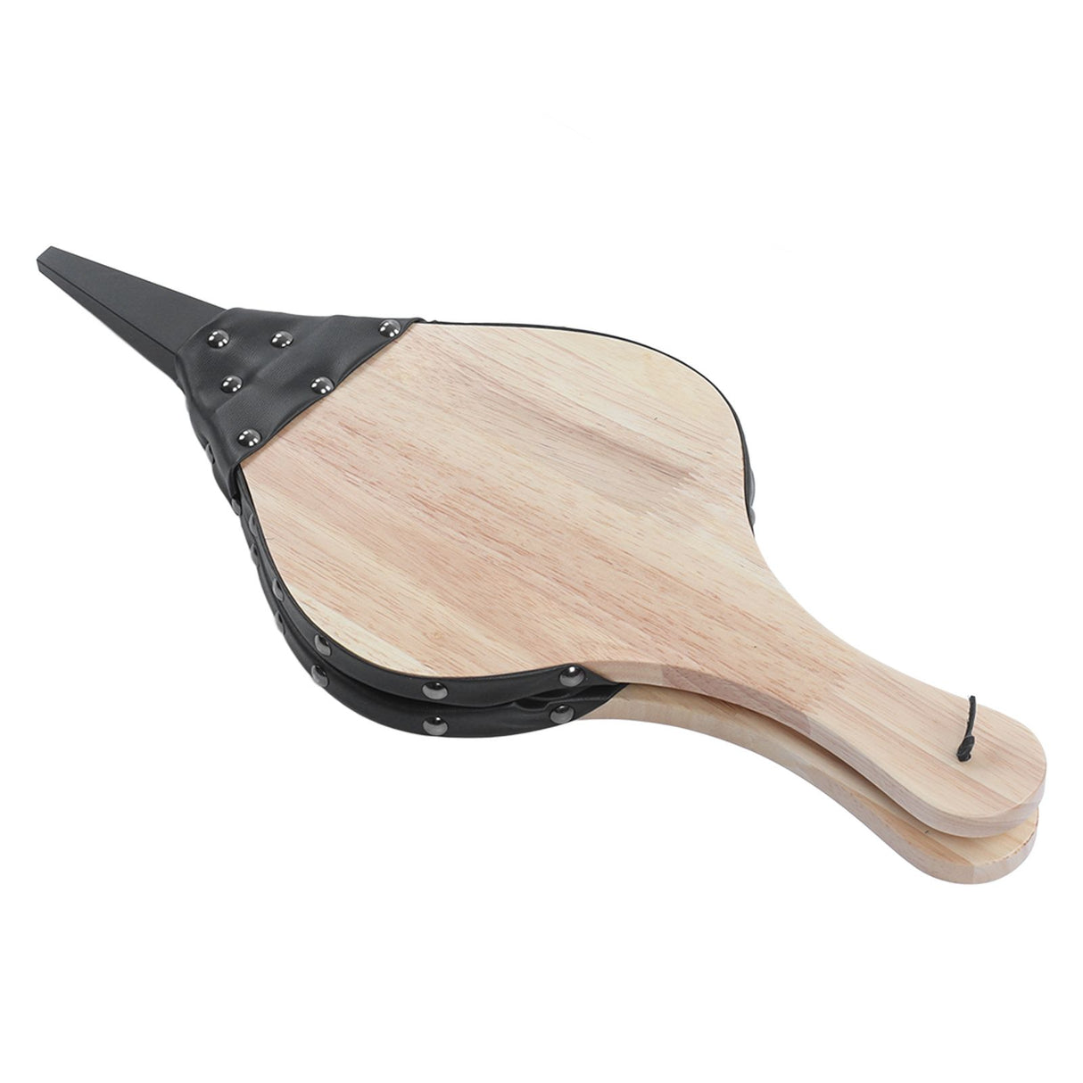 Fireplace Bellow Manual Operation Durable Solidwood Heatproof Leather Widely Used Fire Blower for BBQ Camping Fireplace