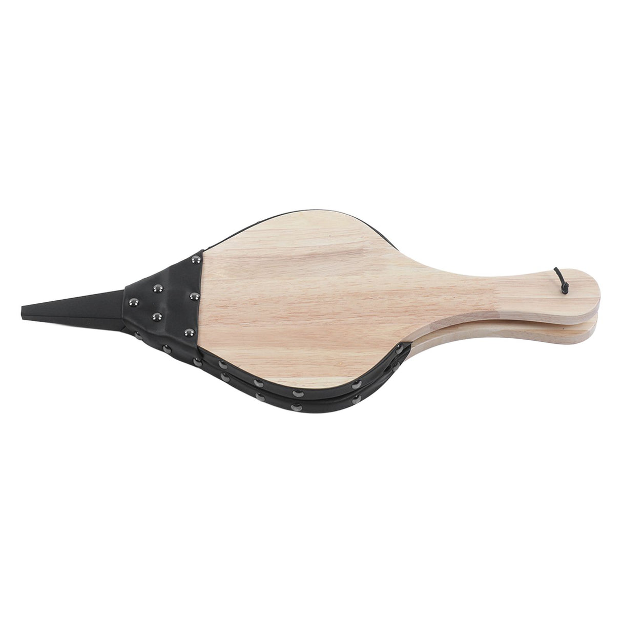 Fireplace Bellow Manual Operation Durable Solidwood Heatproof Leather Widely Used Fire Blower for BBQ Camping Fireplace
