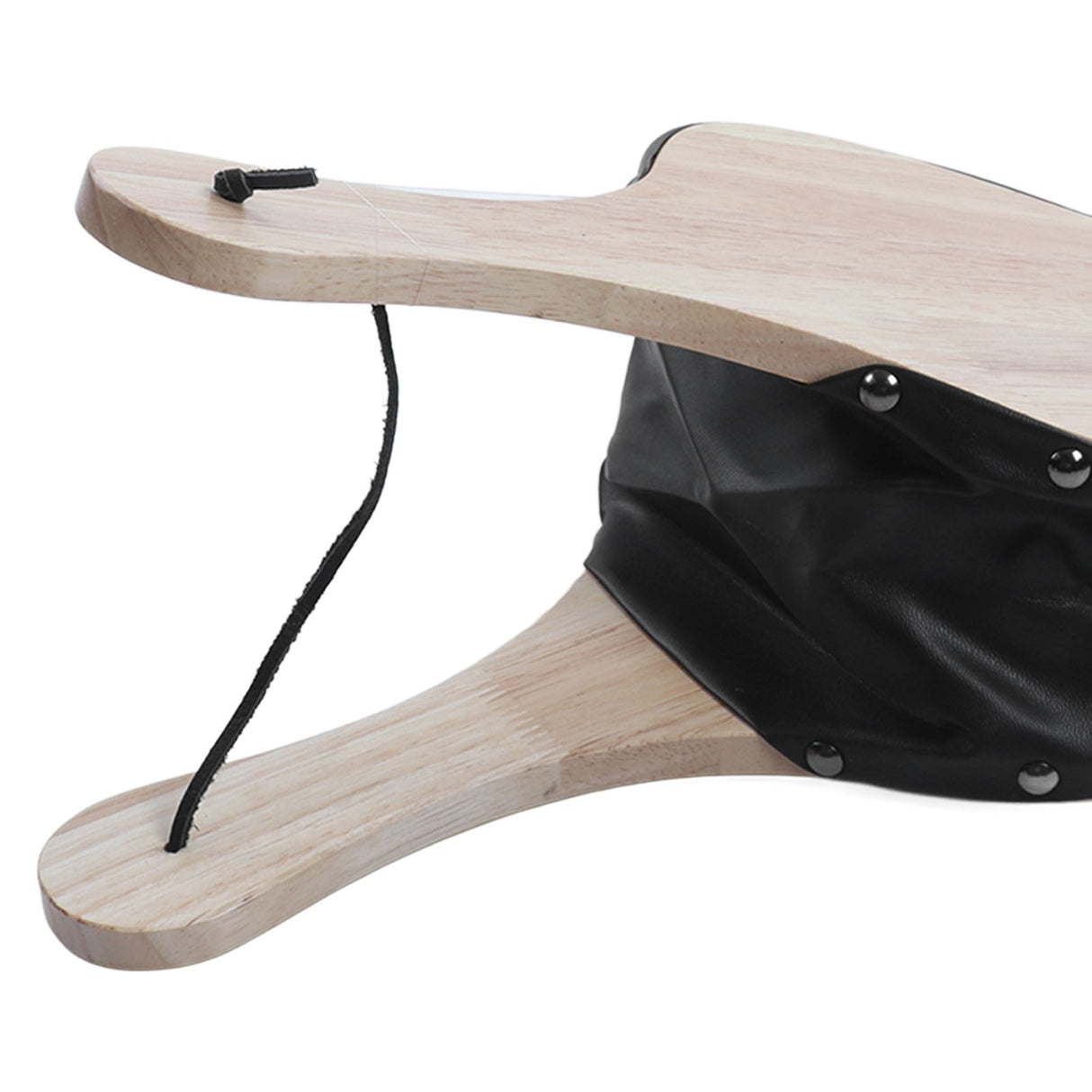 Fireplace Bellow Manual Operation Durable Solidwood Heatproof Leather Widely Used Fire Blower for BBQ Camping Fireplace