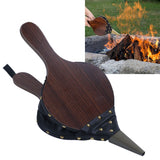 Fireplace Bellow Manual Wooden Fireplace Blower Fire Pit Tools Housewarming Gift for Outdoor Barbecue Cookout - Extra Image