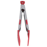 Food Tong Thickened 304 Stainless Steel Anti Slip Corrosion Resistant Barbecue Tongs for Restaurant Kitchen Baking Red