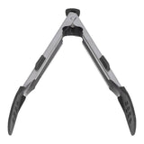 Food Tong Thickened 304 Stainless Steel Anti Slip Corrosion Resistant Barbecue Tongs for Restaurant Kitchen Baking Black - Low Angle