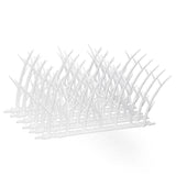 30cm Bird Deterrent Spikes Plastic Bird Repellent Spikes for Fence Roof Mailbox Window - Top-Down View