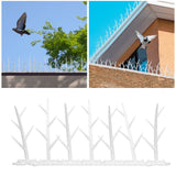 30cm Bird Deterrent Spikes Plastic Bird Repellent Spikes for Fence Roof Mailbox Window