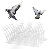 30cm Bird Deterrent Spikes Plastic Bird Repellent Spikes for Fence Roof Mailbox Window
