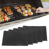 5Pcs Thickened Nonstick Barbecue Grill Mat BBQ Grill Mat Portable Outdoor Picnic Cooking Tool