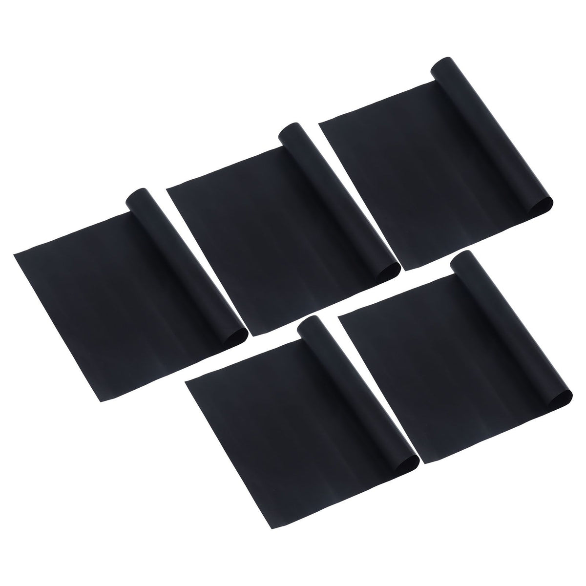 5Pcs Barbecue Grill Mat Rectangle PTFE Reusable Non Stick Fryer Mat for Frying Cooking Grilling