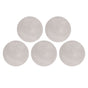 5Pcs High Temperature Resistant Barbecue Round Mat Reusable Non Stick BBQ Grill Grid Slice Pizza Mat 36cm Diameter Brown