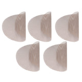5Pcs High Temperature Resistant Barbecue Round Mat Reusable Non Stick BBQ Grill Grid Slice Pizza Mat 36cm Diameter Brown