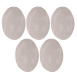 5Pcs High Temperature Resistant Barbecue Round Mat Reusable Non Stick BBQ Grill Grid Slice Pizza Mat 36cm Diameter Brown