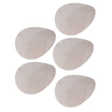 5Pcs High Temperature Resistant Barbecue Round Mat Reusable Non Stick BBQ Grill Grid Slice Pizza Mat 36cm Diameter Brown