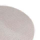 5Pcs High Temperature Resistant Barbecue Round Mat Reusable Non Stick BBQ Grill Grid Slice Pizza Mat 36cm Diameter Brown