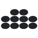 10Pcs Round Barbecue Grill Mat PTFE Reusable Non Stick High Temperature Resistant Fryer Mat for Frying Cooking Grilling - Top-Down View