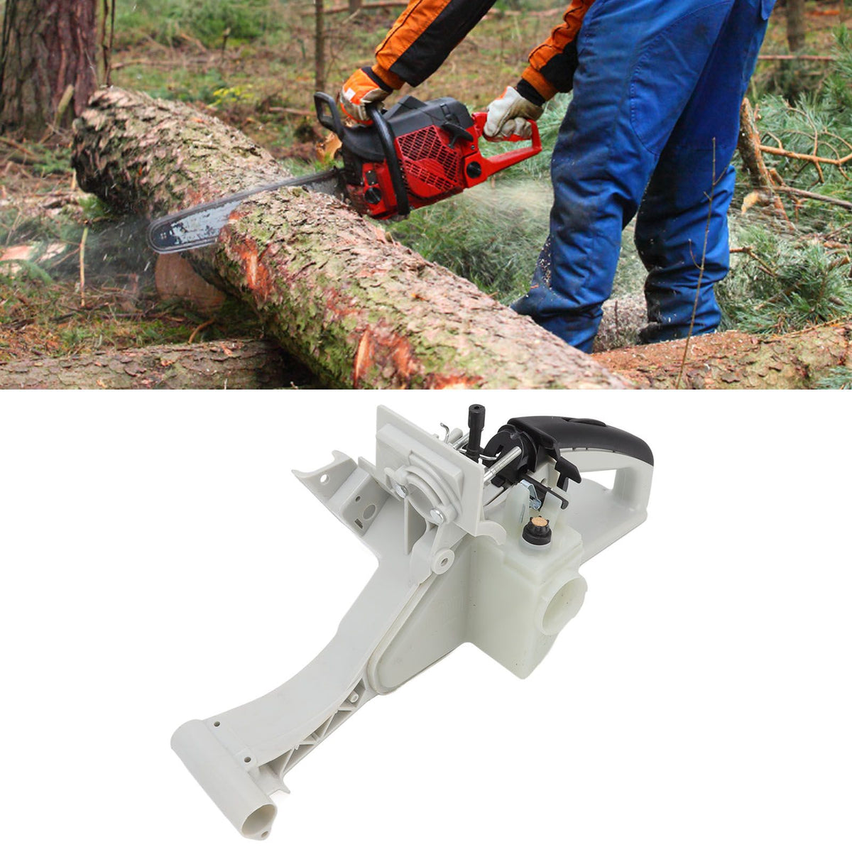 Gas Fuel Tank Rear Handle Back Grip Chainsaw Industrial Instruments Accessories for STIHL MS340 MS360 036