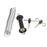 Electric Fence Gate Kit PP Iron 5 Meters Animal Spring Door Accessory with Handle Insulated Nail for Livestock - Side View