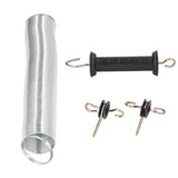 Electric Fence Gate Kit PP Iron 5 Meters Animal Spring Door Accessory with Handle Insulated Nail for Livestock - Extra Image