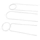 3 Pcs Plant Trellis 40cm Wrought Iron Metal Plant Climbing Trellis Indoor Green Plant Potted Flower Arrangement Bracket White