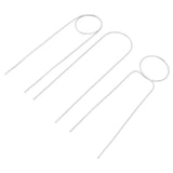 3 Pcs Plant Trellis 40cm Wrought Iron Metal Plant Climbing Trellis Indoor Green Plant Potted Flower Arrangement Bracket White