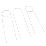3 Pcs Plant Trellis 40cm Wrought Iron Metal Plant Climbing Trellis Indoor Green Plant Potted Flower Arrangement Bracket White