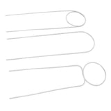 3 Pcs Plant Trellis 40cm Wrought Iron Metal Plant Climbing Trellis Indoor Green Plant Potted Flower Arrangement Bracket White - Low Angle