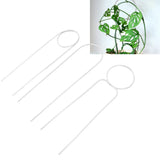 3 Pcs Plant Trellis 40cm Wrought Iron Metal Plant Climbing Trellis Indoor Green Plant Potted Flower Arrangement Bracket White - Extra Image