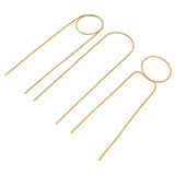 3 Pcs Plant Trellis 40cm Wrought Iron Metal Plant Climbing Trellis Indoor Green Plant Potted Flower Arrangement Bracket Gold