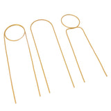 3 Pcs Plant Trellis 40cm Wrought Iron Metal Plant Climbing Trellis Indoor Green Plant Potted Flower Arrangement Bracket Gold