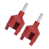 2pcs Electric Fence Insulator Mounting Sleeve Plastic Electronic Fence Installation Tools for Farm - Rear View