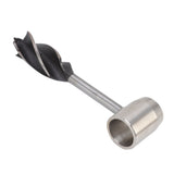 Manual Wood Auger Wrench Hand Survival Auger Wrench Multifunctional Woodworking Punch Tools Brown PU Leather Case - Extra Image