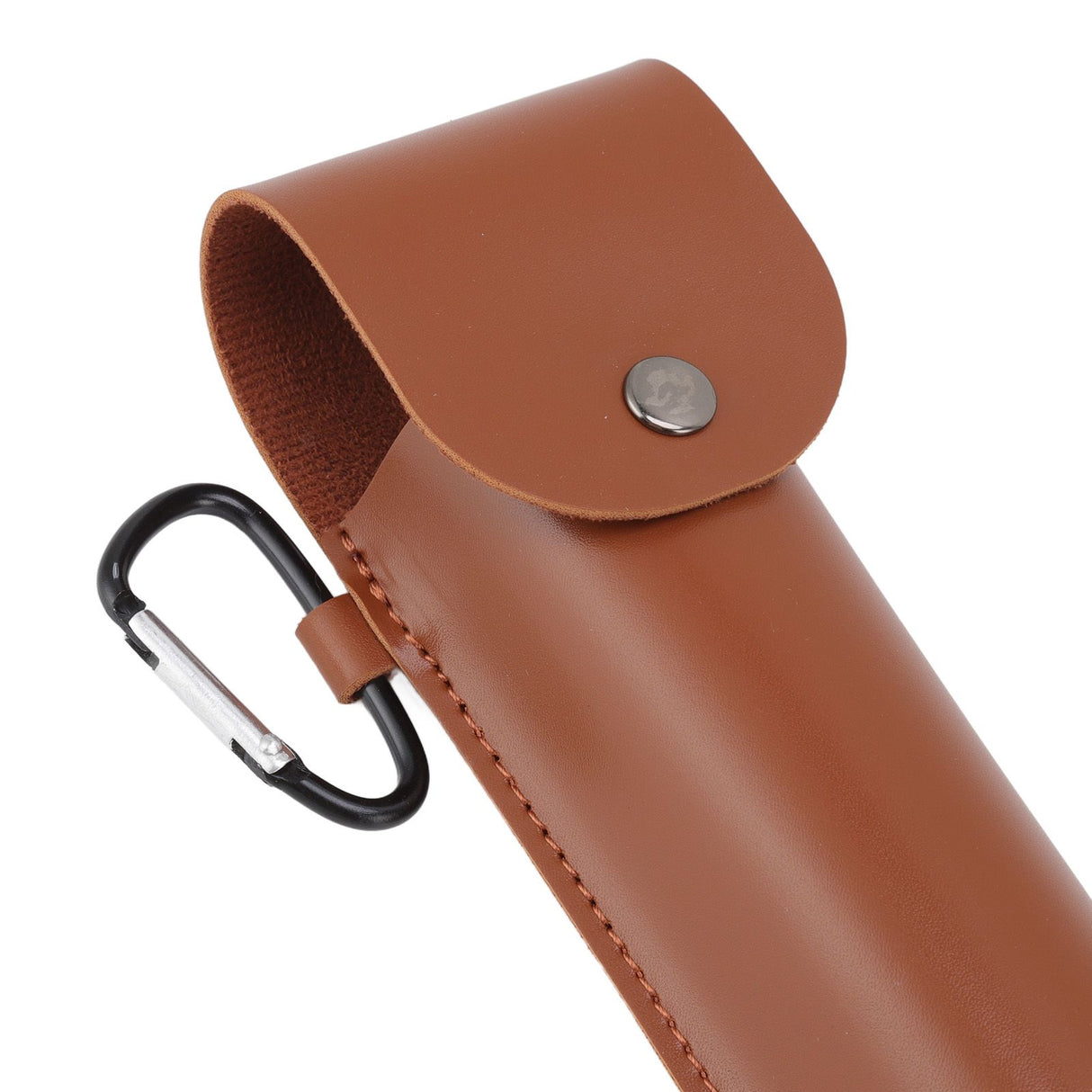 Manual Wood Auger Wrench Hand Survival Auger Wrench Multifunctional Woodworking Punch Tools Brown PU Leather Case