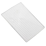Barbecue Wire Mat Rust Proof Stainless Steel Multi Functional BBQ Grill Mat for Home Picnics Camping - Rear View