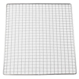 Barbecue Wire Mat Rust Proof Stainless Steel Multi Functional BBQ Grill Mat for Home Picnics Camping - Close-Up Angle