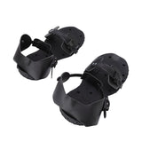 1 Pair Spike Sandals PU Lawn Aerator Shoes Grass Aerator Tool for Yard Garden Plants Health Black