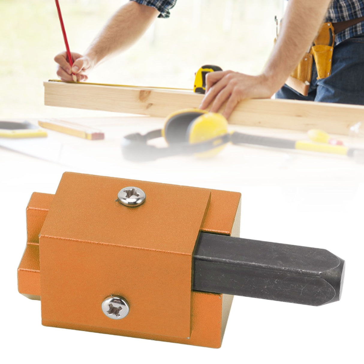 Woodworking Right Angle Corner Chisel Square Recessed Hinge Door Lock Recess Corner Wood Chiseling Tool Gold