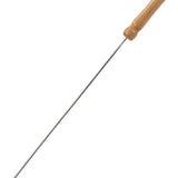 10pcs Barbecue Skewers Wooden Handle Stainless Steel BBQ Kabob Sticks for Outdoor Barbecue 11.8in - Extra Image