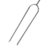 3Pcs Barbecue Forks Multifunctional Stainless Steel Roasting Stick with Beech Wood Handle for Outdoor BBQ Camping 47.2cm