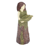 Fairy Statue Bird Feeder Resin Attractive Beautiful Goddess Statuary Bird Feeder for Outdoor Gardens